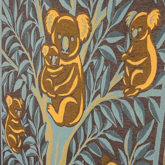 KOALA Heirloom Collection Blue +
Yellow Hand Crafted Loom Weave New Original 84" - Picture 5 of 16